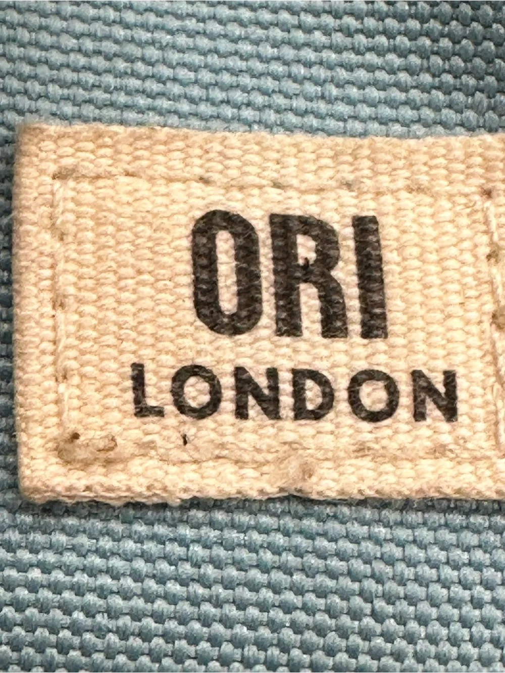 Orion London Aqua Canvas Zip Wallet with Brown Leather Pull